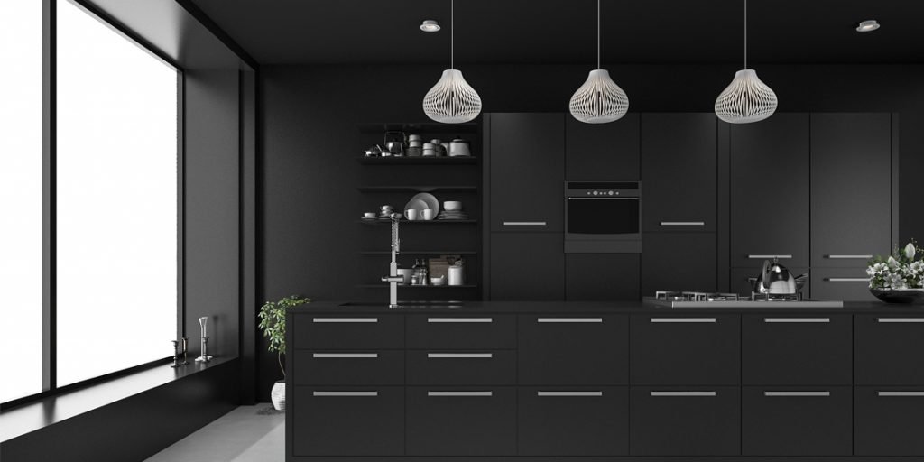 Black Kitchen Cabinets