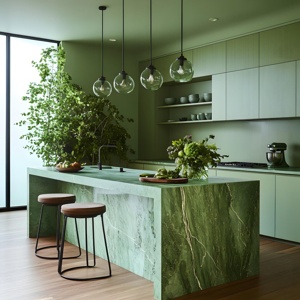 Green Kitchens Ideas