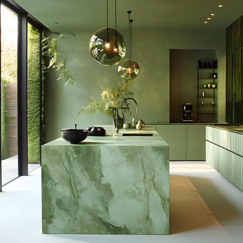 Green Kitchens Ideas