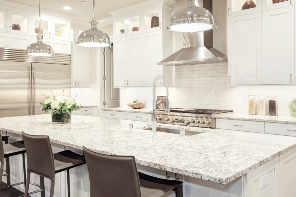 Granite Countertops for White Kitchen Cabinets