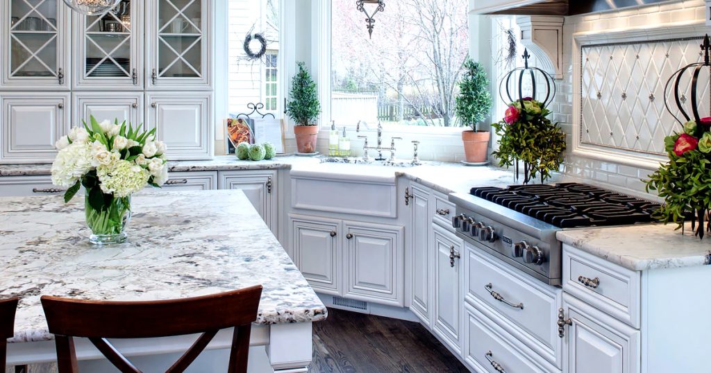 Granite Countertops for White Kitchen Cabinets