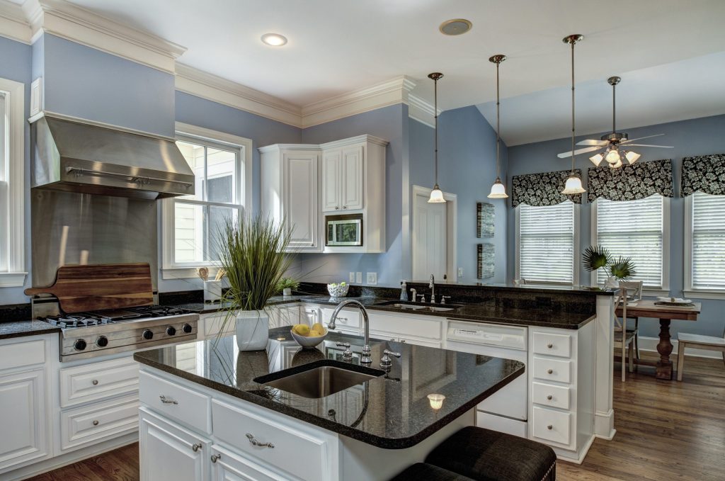 Granite Countertops for White Kitchen Cabinets