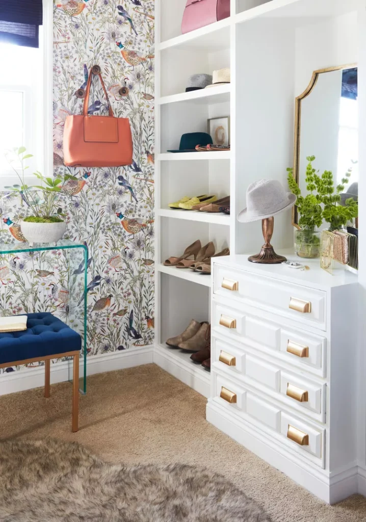 walk-in closet organization