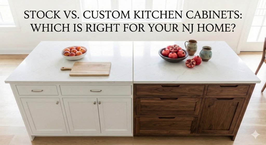 stock vs. custom kitchen cabinets