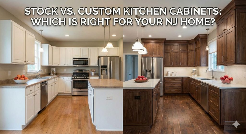stock vs. custom kitchen cabinets