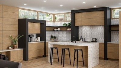 Silver cabinets and countertops kitchen package