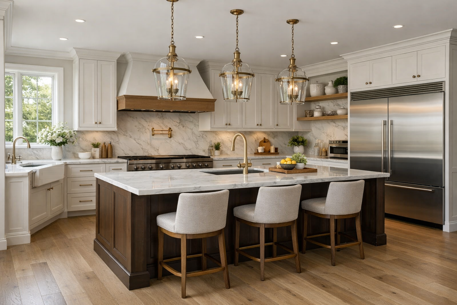 Designer reviewing detailed kitchen remodel quote