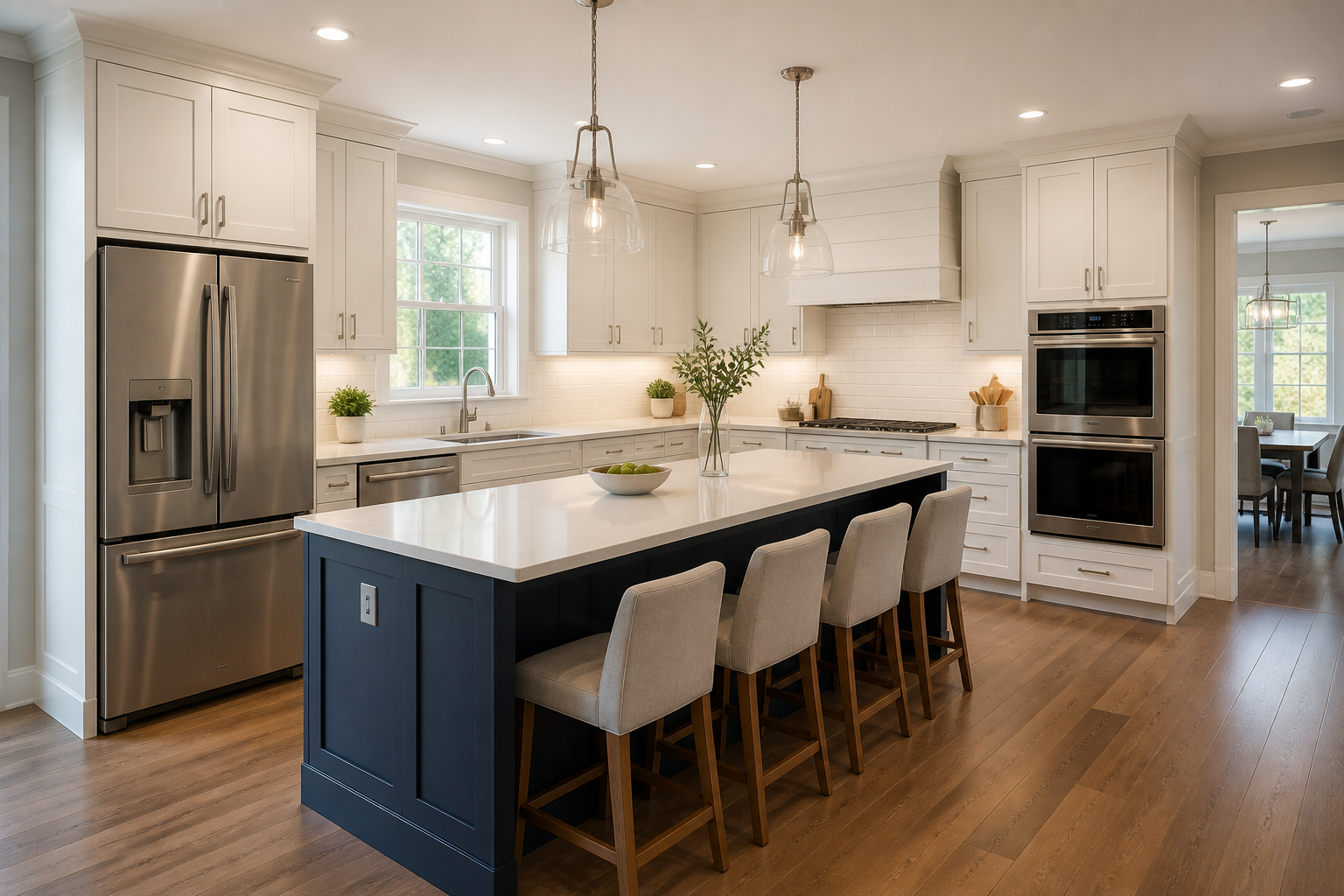 Close up of quality cabinet materials