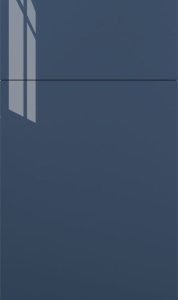 Catalina cabinet door by Fabuwood in Azul Indigo Gloss finish