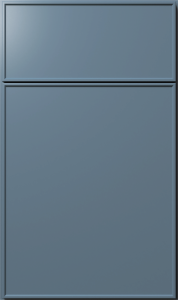 Echo cabinet door by Fabuwood in Denim Blue finish