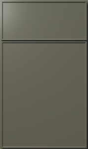 Echo cabinet door by Fabuwood in Forest Green finish