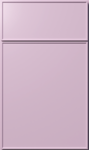 Echo cabinet door by Fabuwood in Orchid Purple finish