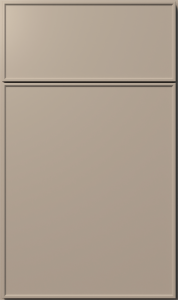 Echo cabinet door by Fabuwood in Oyster finish