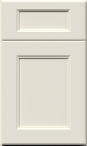 Fusion cabinet door by Fabuwood in Dove finish