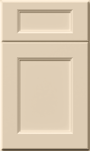 Fusion cabinet door by Fabuwood in Macadamia Beige finish