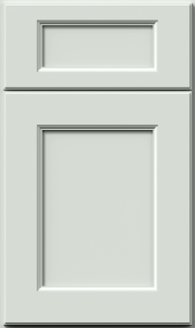 Fusion cabinet door by Fabuwood in Mint Green finish