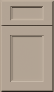 Fusion cabinet door by Fabuwood in Oyster finish