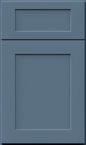 Galaxy cabinet door by Fabuwood in Denim Blue finish