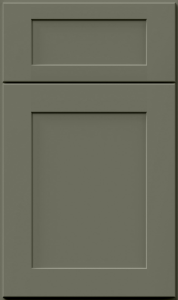 Galaxy cabinet door by Fabuwood in Forest Green finish