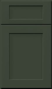 Galaxy cabinet door by Fabuwood in Hunter Green finish
