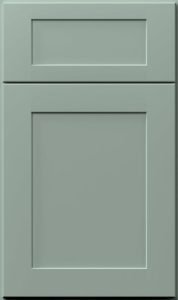 Galaxy cabinet door by Fabuwood in Sage Green finish