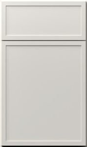 Luna cabinet door by Fabuwood in Cloud White finish