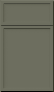 Luna cabinet door by Fabuwood in Forest Green finish