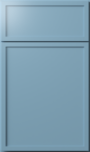 Luna cabinet door by Fabuwood in Izel Blue finish