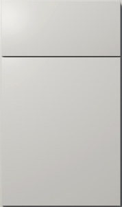 Luxe cabinet door by Fabuwood in Cloud White finish