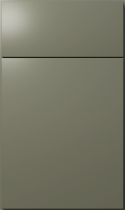 Luxe cabinet door by Fabuwood in Forest Green finish