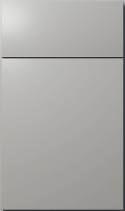Luxe cabinet door by Fabuwood in Nickel finish