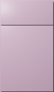 Luxe cabinet door by Fabuwood in Orchid Purple finish