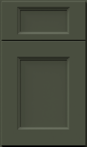 Nexus cabinet door by Fabuwood in Hunter Green finish