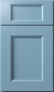 Nexus cabinet door by Fabuwood in Izel Blue finish