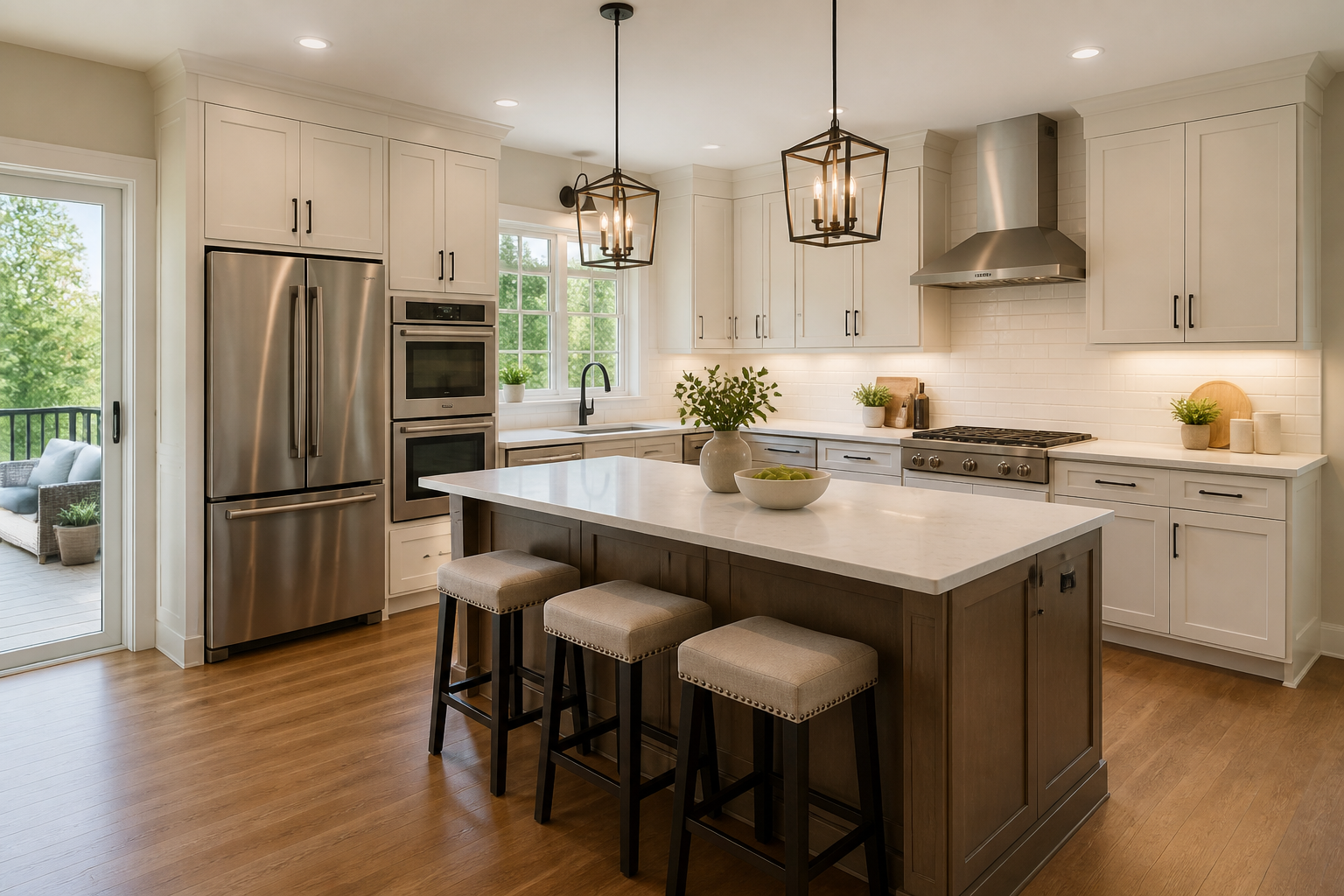 Cozy fall kitchen renovation in New Jersey
