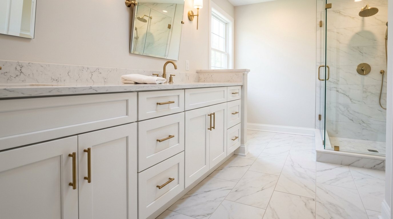 Bathroom remodel cost discussion with contractor