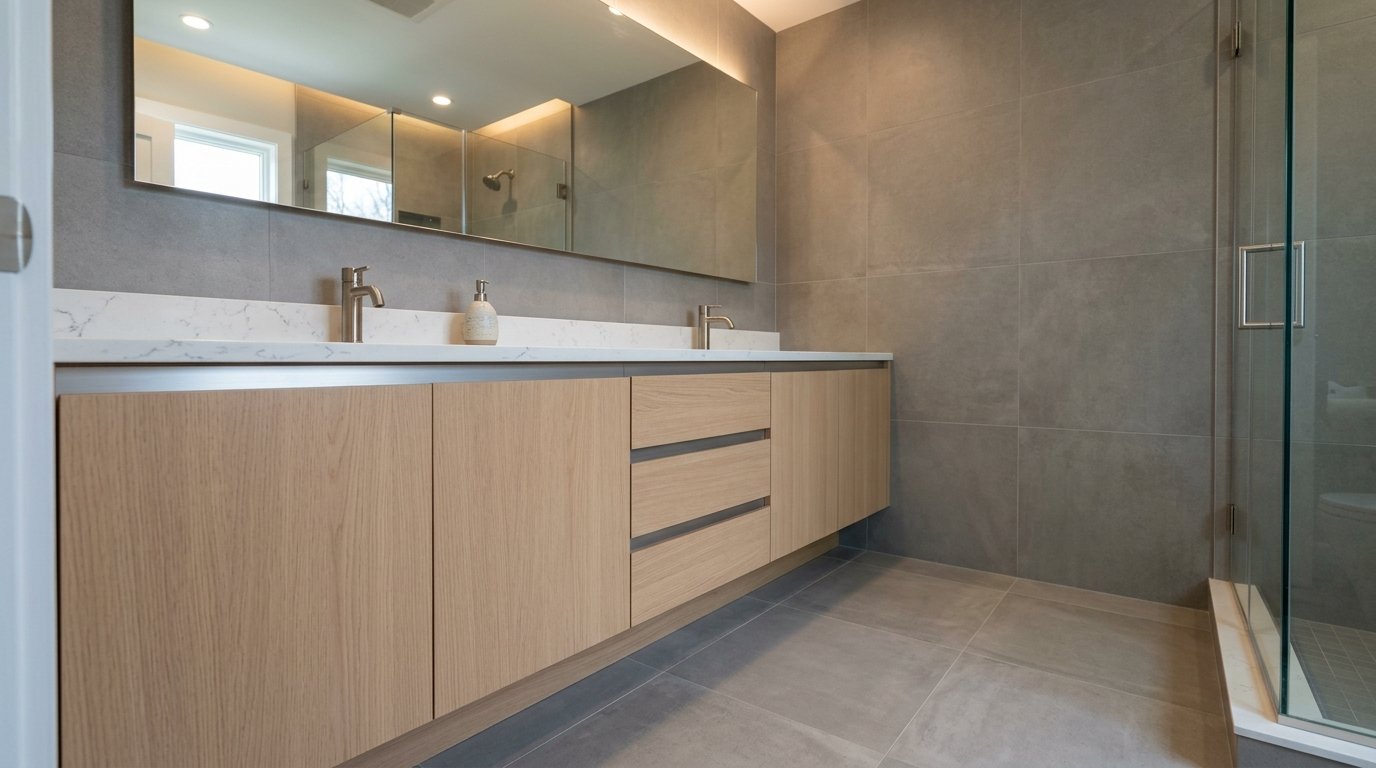 Modern Central New Jersey bathroom remodel